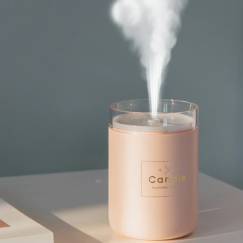 Air Humidifier LED Candle Mist Maker