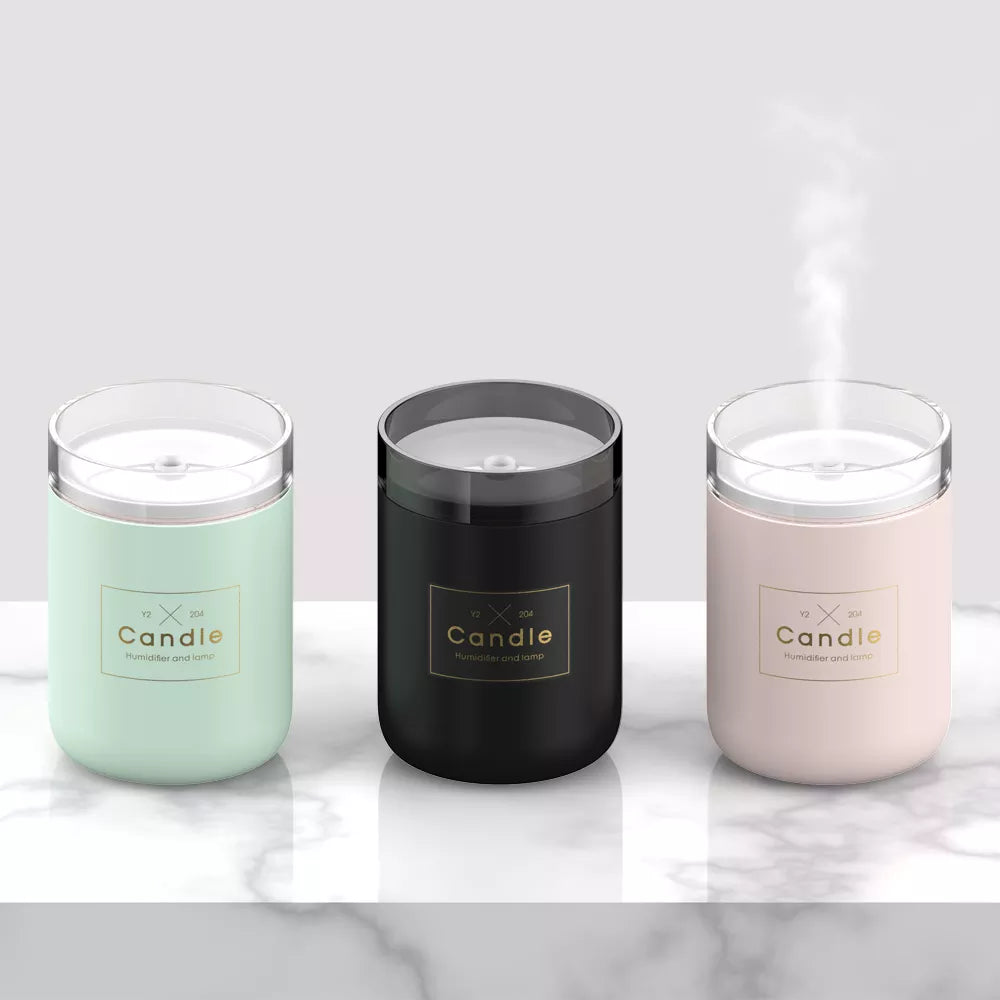 Air Humidifier LED Candle Mist Maker