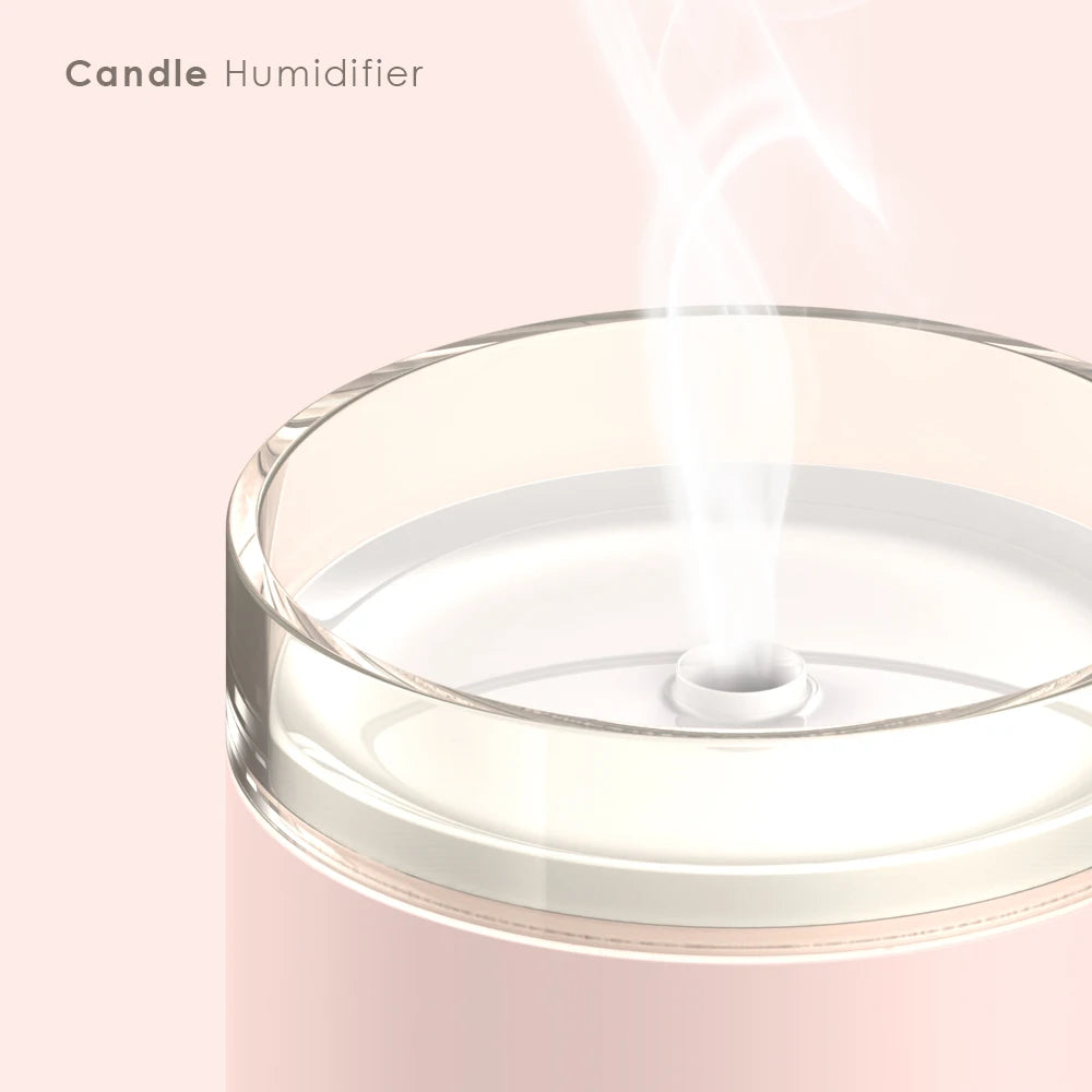 Air Humidifier LED Candle Mist Maker